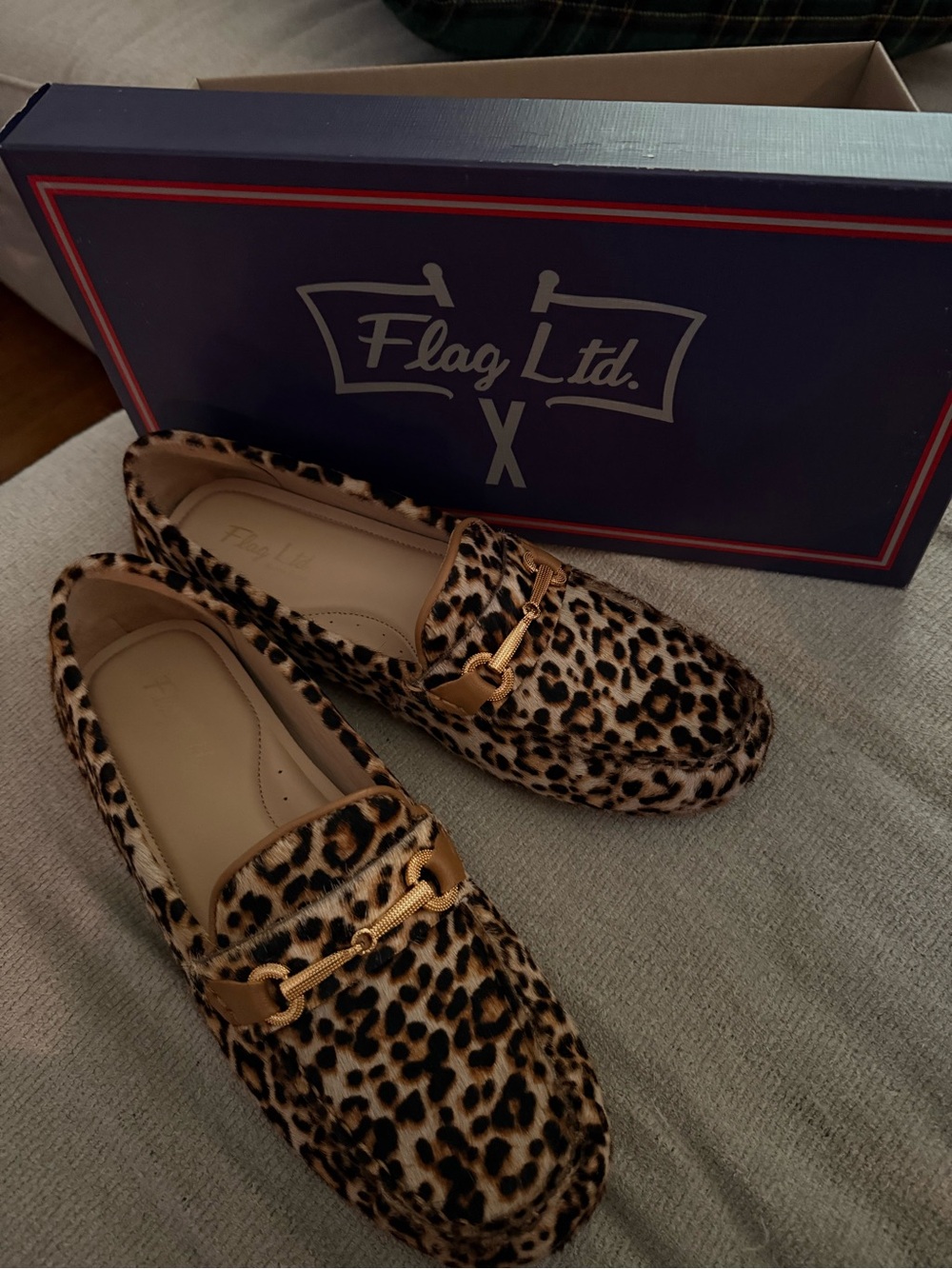 Flag L td. Leopard Print Loafers